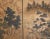 Goldenrod 1960s Shōwa Era Japanese Byobu Screen "Landscape With Gazebo" For Sale - Image 8 of 17