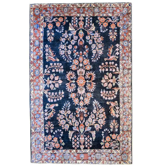 Textile Early 20th Century Sarouk Mohajeran Rug For Sale - Image 7 of 7