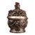 Vintage Silver-Plated Bronze Incense Burner With Dragon Lid - Asian Censer For Sale