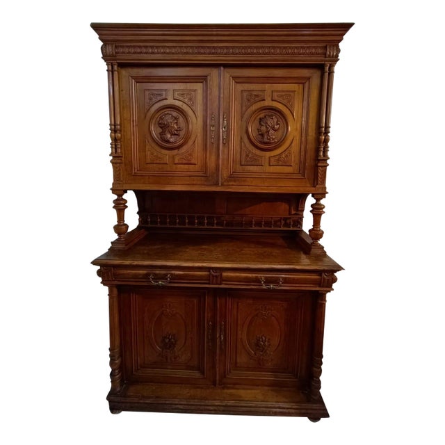 19th Century French Walnut Buffet For Sale