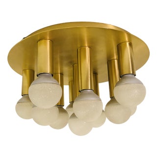 Brushed Steel Ceiling or Wall Lamp from Honsel, 1980s For Sale