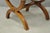 Vintage Italian Neoclassical Style Walnut Wood Curule X-Form Stool - A Pair For Sale - Image 10 of 13