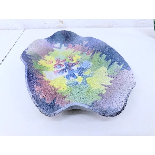 Postmodern Postmodern Studio Art Ceramics Vase and Bowl by Jana & Majk, 1980s, Set of 2 For Sale - Image 3 of 17