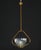 1950s Art Decò Barovier E Toso Murano Glass and Brass Pendant Light For Sale - Image 14 of 14