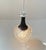 Small Vintage Pendant Lamp in Pressed Glass and Crystal, 1970s For Sale - Image 4 of 8