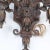 Brown Pair of Antique Wrought Iron Floral Sconces. Circa 1920 For Sale - Image 8 of 10