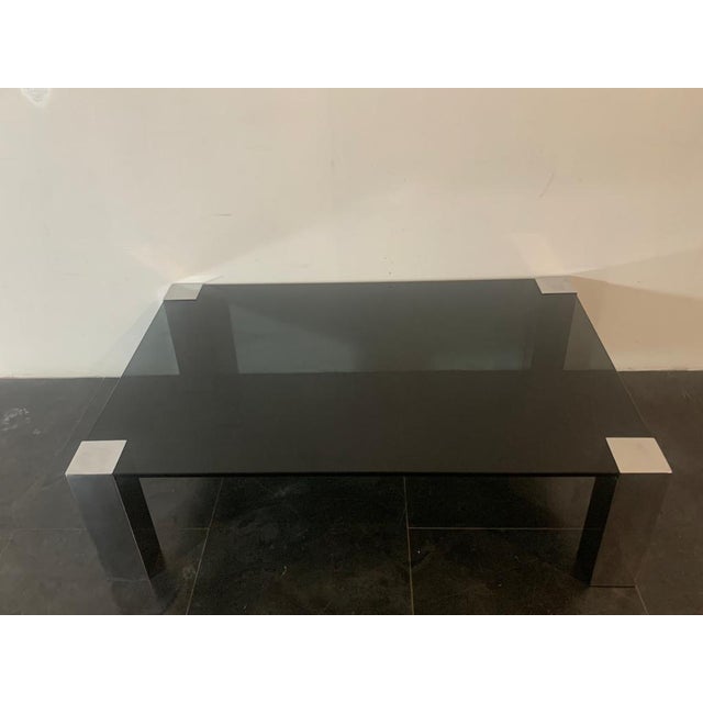 Steel & Crystal Coffee Table from Cidue, 1970s For Sale - Image 11 of 18
