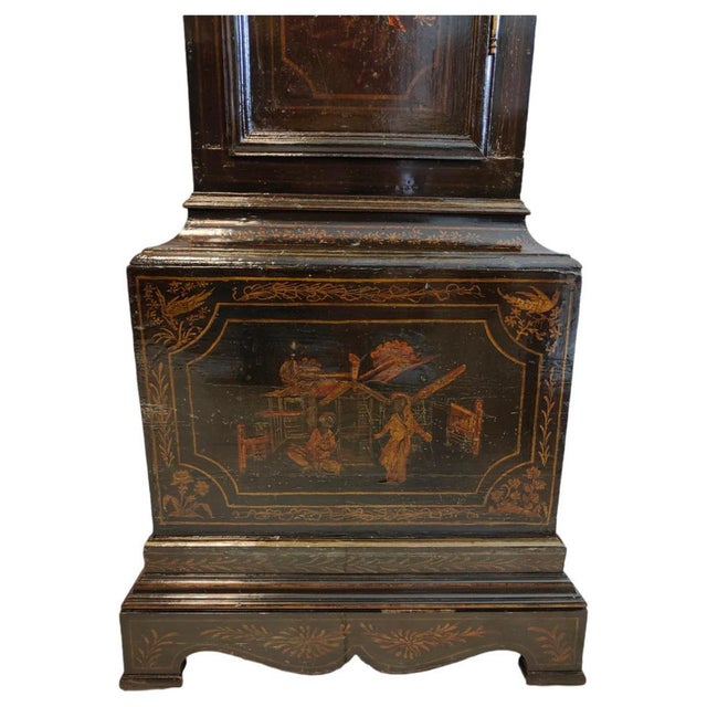 Grand Father Case Clock with Chinese Figures, 19th Century For Sale - Image 5 of 14