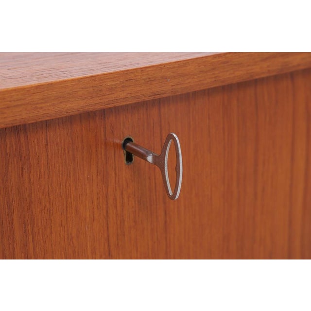 Brown Mid-Century Teak Chest of Drawers, 1960s For Sale - Image 8 of 11