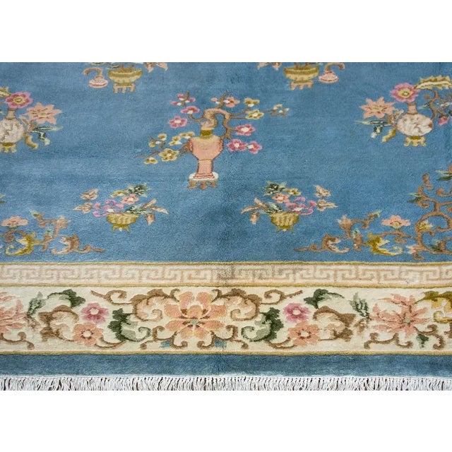 20th Century Chinese Floral Rug For Sale - Image 12 of 12