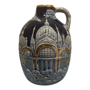 Vintage Tilso Japan Cobalt Blue Porcelain Hand Painted Jug