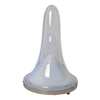 Ciuccio Table Lamp in Murano Glass and Metal by V. Nason, 1980s For Sale
