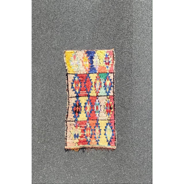 Textile Moroccan Berber Boucherouite Rug For Sale - Image 7 of 7