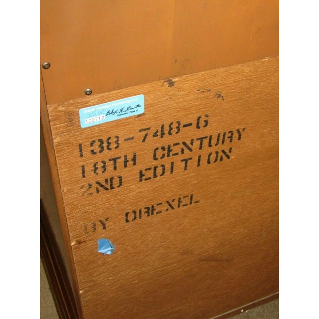 Drexel Drexel 18th Century Series Rosewood Secretary Desk For Sale - Image 4 of 7