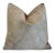 Western Southwestern Brazilian Cowhide Brown & Cream Feather/Down Pillow For Sale - Image 9 of 9