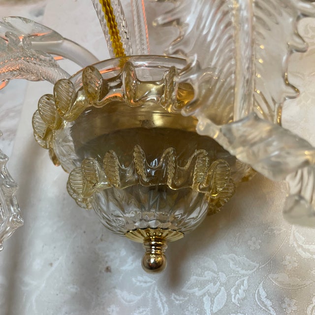 Murano Sconces in the style of Barovier & Toso, 1980s, Set of 2 For Sale - Image 3 of 15