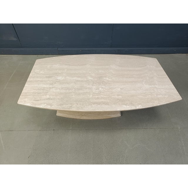 Vintage Travertine Coffee Table, 1980s For Sale - Image 4 of 10