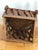 Brown Mexican Equipale Folk Art Chair With Hand-Painted Scene 1930s For Sale - Image 8 of 11