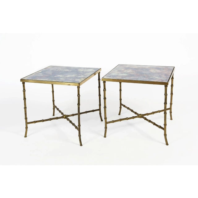 French Side Tables by Maison Bagues, 1950s, Set of 2 For Sale - Image 11 of 11