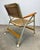 Wood 1970’s Mid Century Modern Rattan & Anodized Gold Aluminum Patio / Porch Chairs by Telescope For Sale - Image 7 of 12
