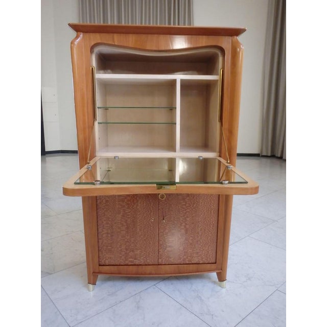 Bar Cabinet in Birch with Veneered Doors, Paris, 1940s For Sale - Image 13 of 16