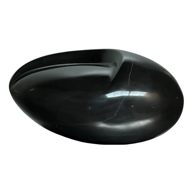 Mid-Century Modern Architectural Sculpture in Black Marble, 1960s For Sale