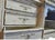 Habersham Grand European Style Distressed Cassic White Hutch, Attributed For Sale - Image 10 of 17