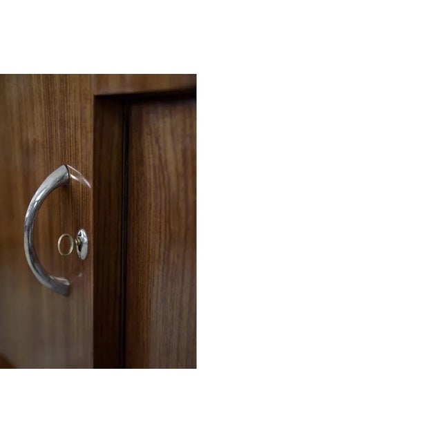 Large French Art Deco Walnut Buffet, 1920s For Sale - Image 18 of 18