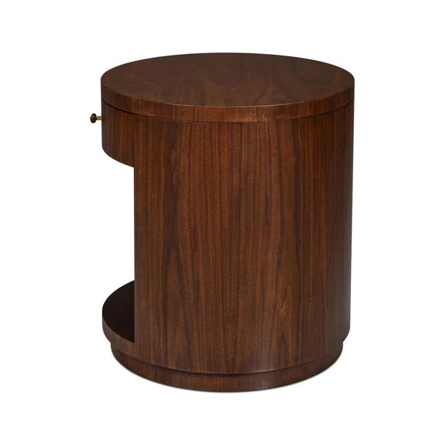 Mid-Century Modern Round End Table For Sale - Image 4 of 12