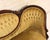 Yellow Vintage Victorian Style Gold Velvet and Walnut Settee For Sale - Image 8 of 17