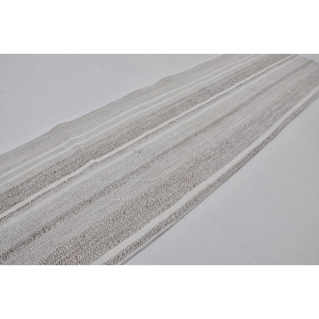 1950s Decorative Anatolian Stripe Kilim Runner For Sale - Image 4 of 10
