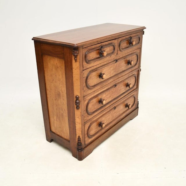 Antique Walnut Chest of Drawers, 1830s For Sale - Image 4 of 13