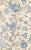 The House of Scalamandré Pondicherry Wallcovering, Blue Green on Cream Fern For Sale