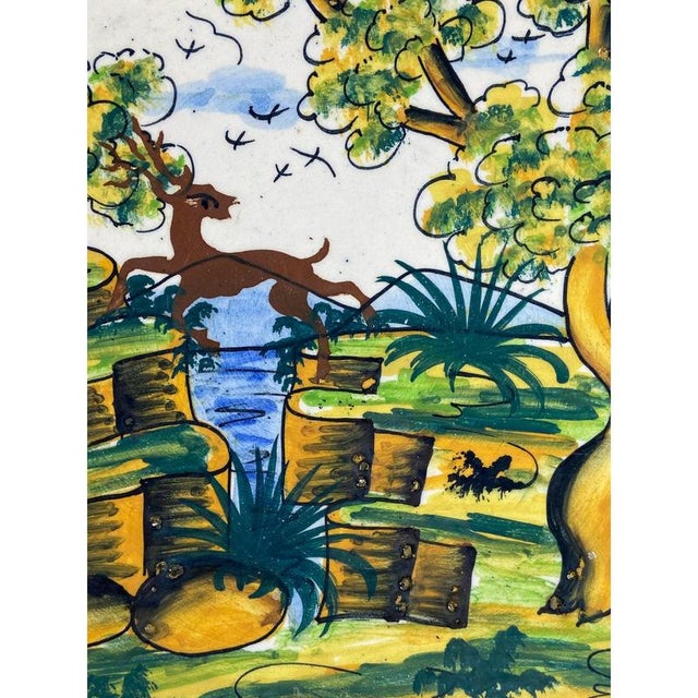 Mid-Century Polychrome Plate from Talavera For Sale - Image 5 of 9