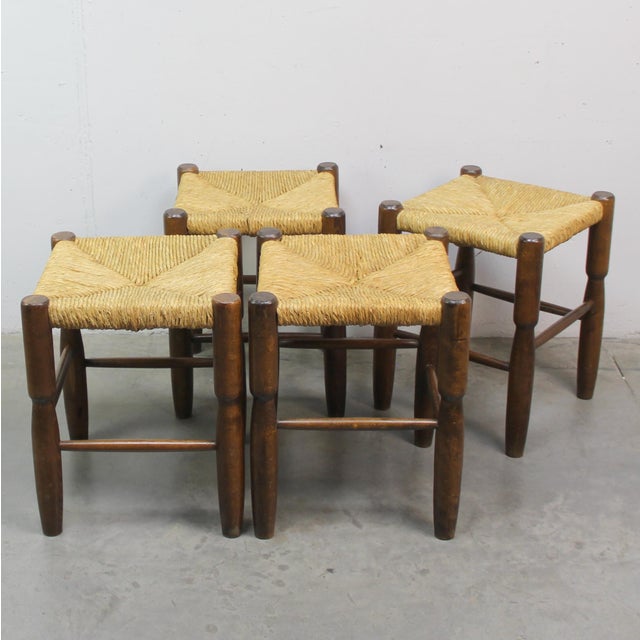 Brutalist Stools, 1960s, Set of 4 For Sale - Image 6 of 6