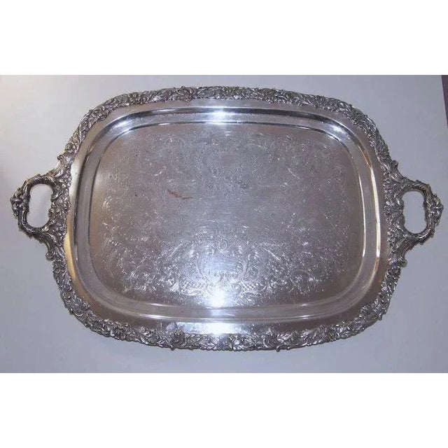 Sheffield Continental Sheffield Silverplate Co. Brooklyn, New York Serving Tray For Sale - Image 4 of 10