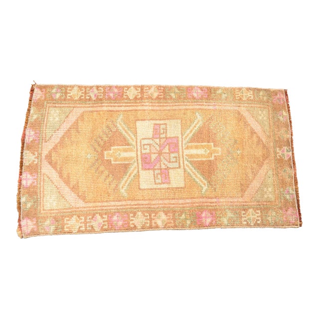 1960s Vintage Wool Rug For Sale