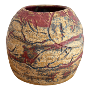 Late 20th Century Studio Pottery Seed Pot Vase