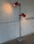 1970s Red Metal Dual Shade Floor Lamp Mid-Century Modern 1970s For Sale - Image 5 of 11