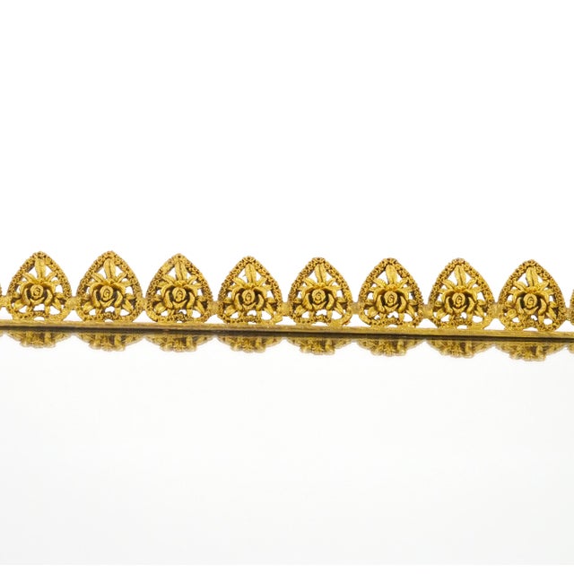 Large North American Gilt-Metal & Mirrored Vanity / Serving Tray, 1970s For Sale In New York - Image 6 of 11