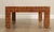 Mid Century Modern Wooden Block Carved Tile Parsons Coffee Table with Wicker Top For Sale - Image 10 of 13