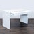 Modern Cb2 Runway Modern White Desk With Two Drawers – Minimalist Home Office Desk For Sale - Image 3 of 8