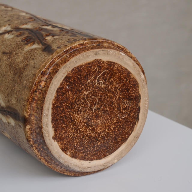 Mid-Century Modern Mid-Century Ceramic Zsolnay Vase, 1950s For Sale - Image 3 of 7