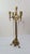 Brass Antique French 5 Light Candelabra Dragon Feet Draped Chains Neoclassical For Sale - Image 8 of 15