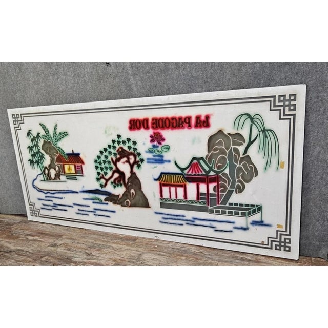 Vintage Restaurant Mirror, 1970s For Sale - Image 8 of 10