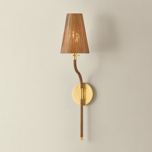 Hudson Valley Lighting Hudson Valley Lighting Atwood 6 in. 1 Light Wall Sconce in Aged Brass Finish For Sale - Image 4 of 7