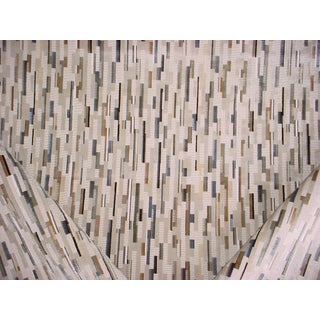 Brunschwig Et Fils Bf10582 Fairford in Smoke - Raised Mosaic Design Velvet Drapery Upholstery Fabric - 3-3/8 Yards For Sale