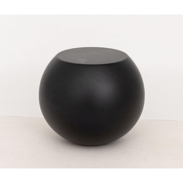 Giulio Cappellini "Bong" Black Fiberglass Table. 16" H x 18.5" Diameter. Provenance: From a New York City Collection.