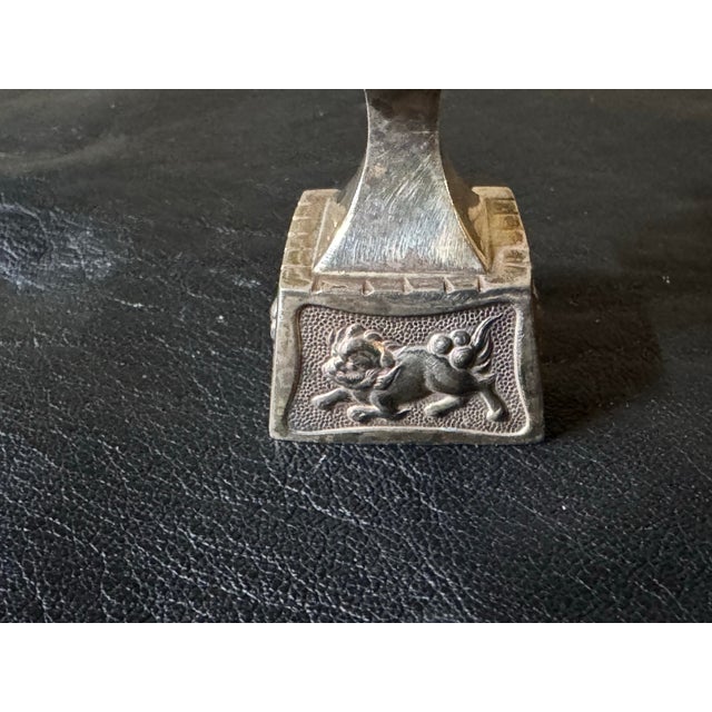 1920s 1920s 950 Sterling Silver Japanese Lantern Single Slat&pepper Shaker For Sale - Image 5 of 7