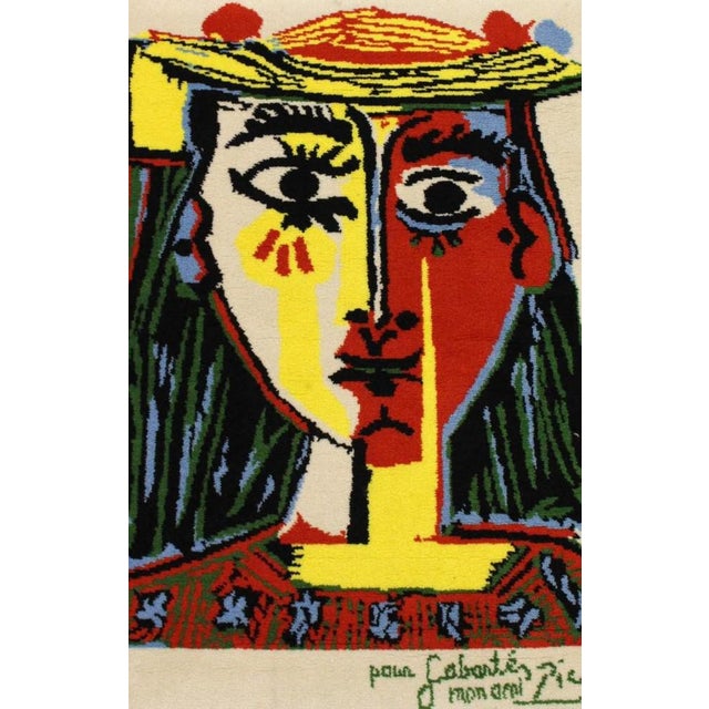 Pablo Picasso 'Femme au chapeau a pompons et au corsage imprimé' by Desso, Limited edition, number 332 of 500, motif...